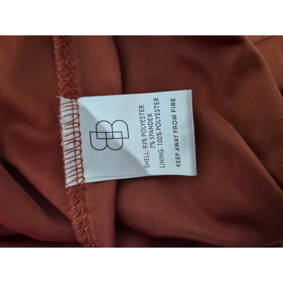 Baltic Born Velvet Wrap Maxi Dress Rust Burnt Orange Flutter Sleeve Size S - Picture 9 of 10